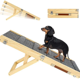 Wooden Dog Ramp OEM | Foldable Adjustable 4-Height | Non-Slip Pet Ramp Custom