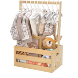 Wooden Baby Crate OEM | FSC Baby Clothes Rack & Storage Hamper | Custom
