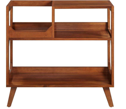 Solid Wood Record Player Stand OEM | Mid-Century Media Console | Vinyl Storage Custom