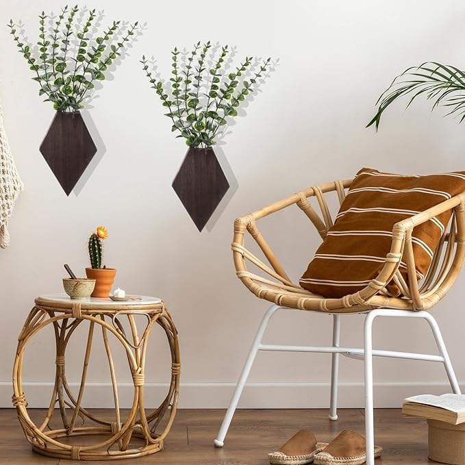 Wood Wall Vase OEM | Geometric Hanging Planters | Farmhouse Boho Decor Custom