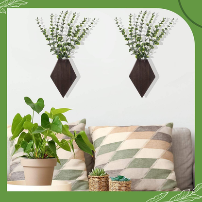 Wood Wall Vase OEM | Geometric Hanging Planters | Farmhouse Boho Decor Custom