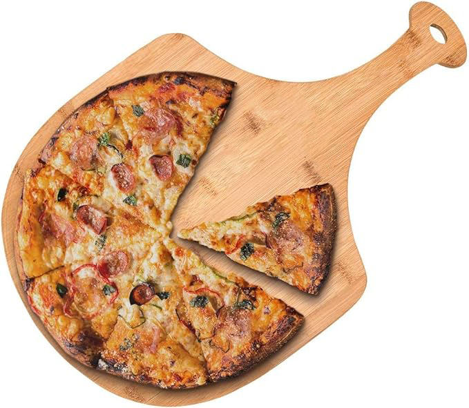 Bamboo Pizza Paddle OEM | Wooden Pizza Peel with Handle | Baking & Serving Custom