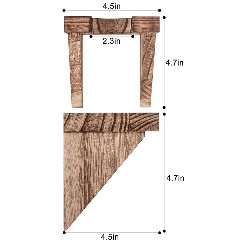 Wood Guitar Wall Hanger OEM | Solid Wood 2-Pack Wall Mounted Display Stand | Custom