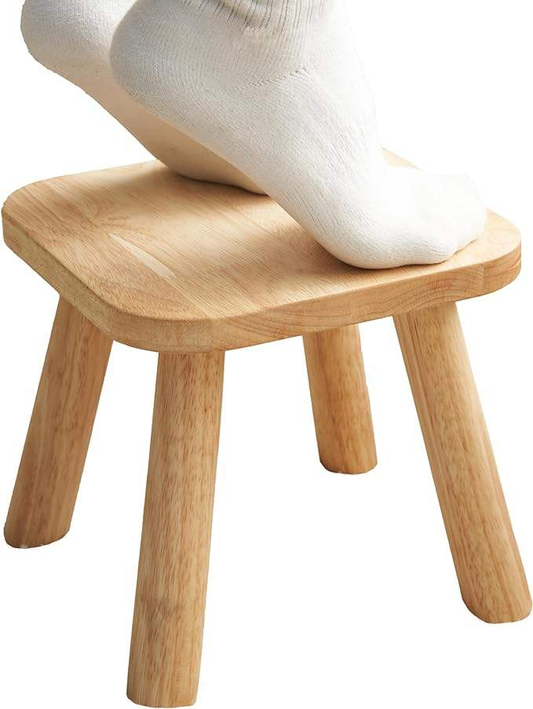 Rubber Wood Step Stool OEM | FSC Portable Kids Chair | Non-Slip Custom
