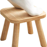 Rubber Wood Step Stool OEM | FSC Portable Kids Chair | Non-Slip Custom