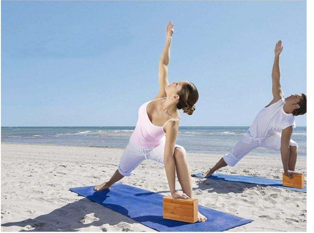 Bamboo Yoga Block OEM | 2pcs High-Density Handstand Brick | Custom Wholesale