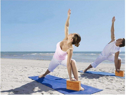 Bamboo Yoga Block OEM | 2pcs High-Density Handstand Brick | Custom Wholesale