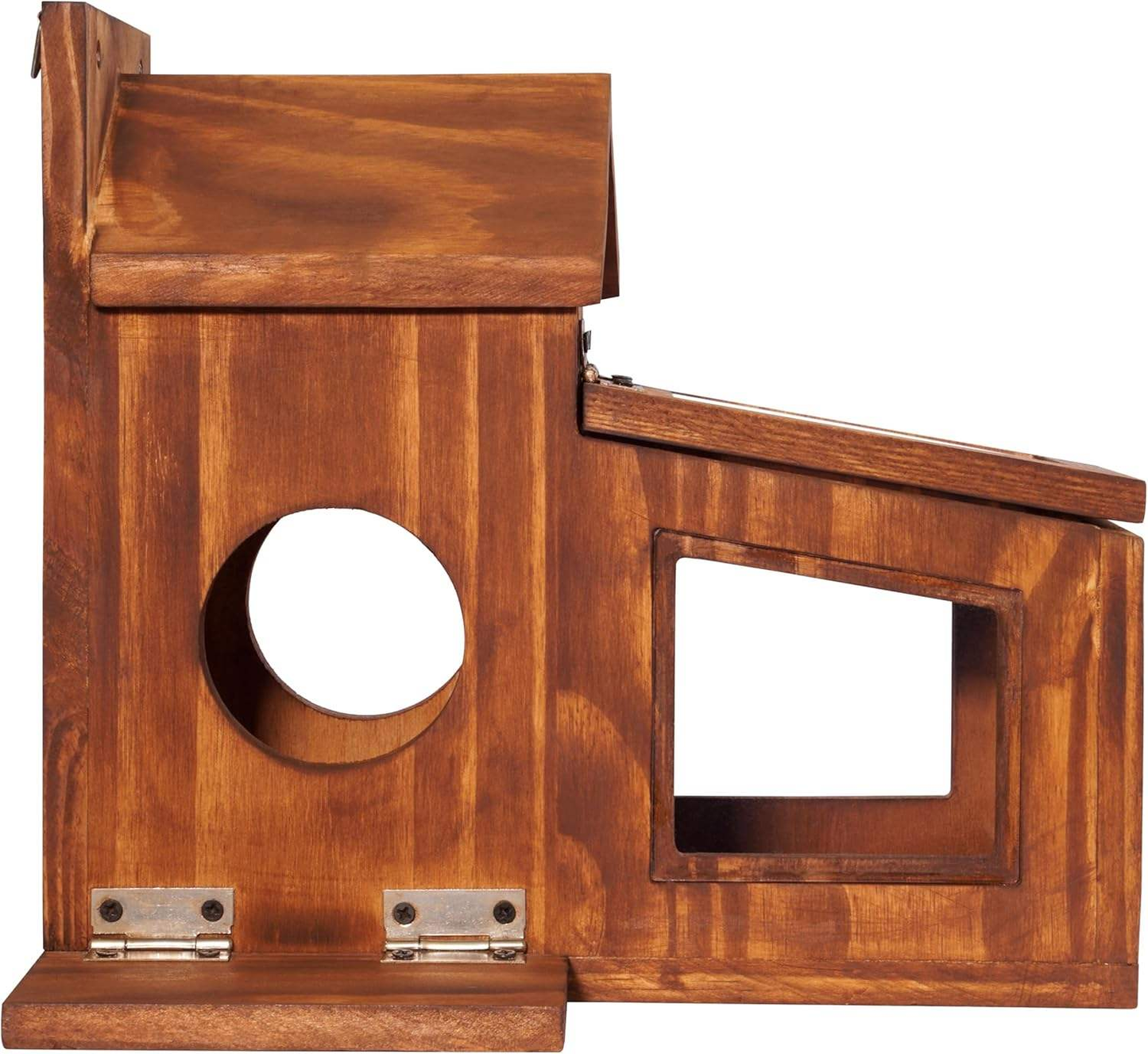Wooden Squirrel Feeder OEM | Outdoor Corn & Peanut Box | Detachable Custom