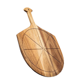 Acacia Wood Pizza Peel OEM | Multi-functional 12.6in | Slicing Grooves Custom