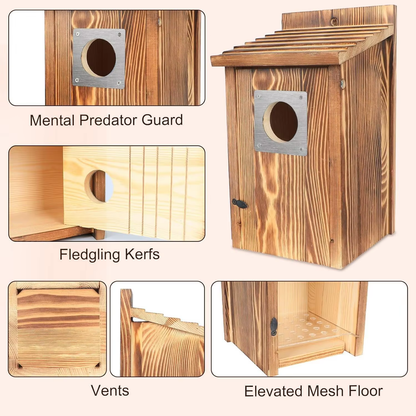 Wooden Bird House OEM | Weather-Resistant Nesting Box | Custom Wholesale