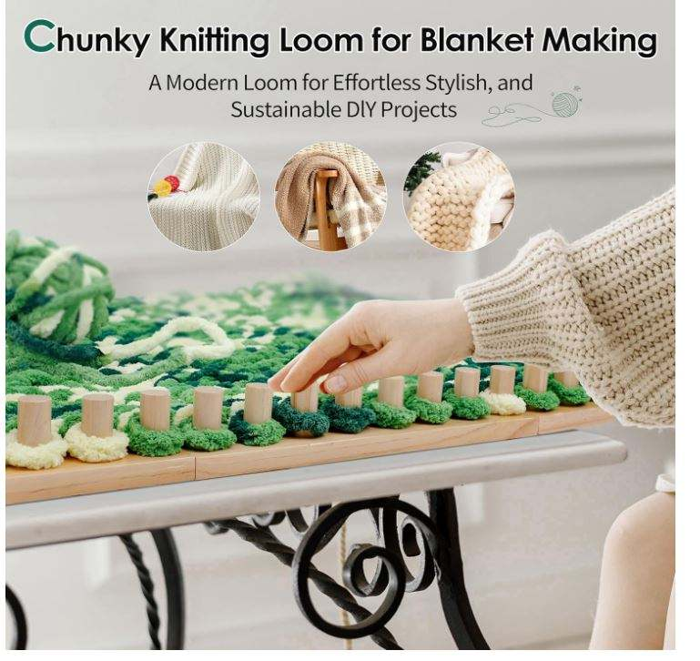 Wholesale Custom 64" FSC Wooden Chunky Blanket Loom | Adjustable Modular Hand Knitting Weaving Frame Kit