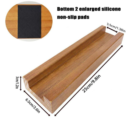 Wholesale Custom FSC Wooden Floor Mirror Stand Base | Anti-Slip Full Length Mirror Holder Bracket