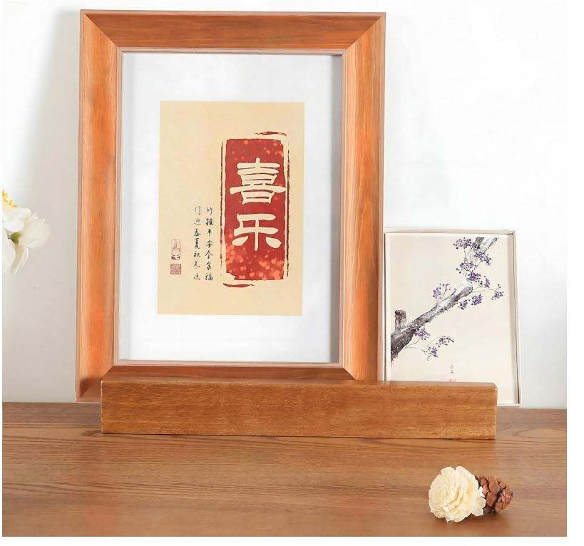 Wholesale Custom FSC Wooden Floor Mirror Stand Base | Anti-Slip Full Length Mirror Holder Bracket