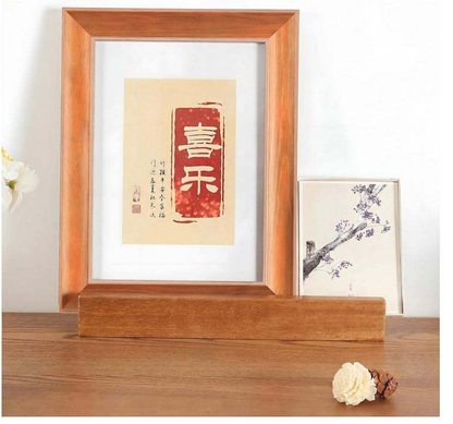Wholesale Custom FSC Wooden Floor Mirror Stand Base | Anti-Slip Full Length Mirror Holder Bracket