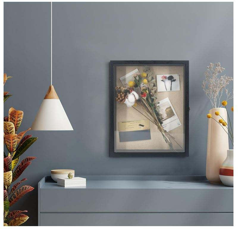 Graduation Shadow Box Frame 13x16 | Deep Display Case with Real Glass & Linen Backing | Wholesale OEM Custom