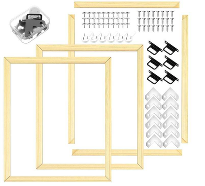 Wholesale 16x20 Inch Canvas Stretcher Bars Kit 3-Pack | Pine Wood Frame for Oil Painting Diamond Painting Embroidery | OEM | Factory Direct