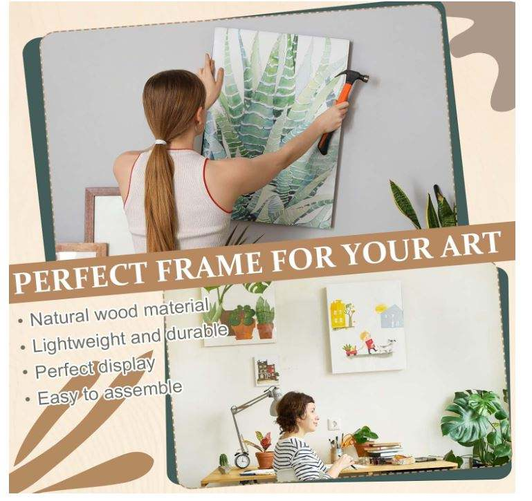 Wholesale 16x20 Inch Canvas Stretcher Bars Kit 3-Pack | Pine Wood Frame for Oil Painting Diamond Painting Embroidery | OEM | Factory Direct