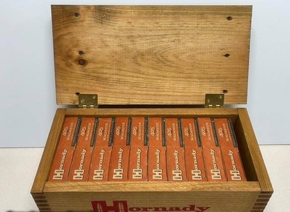Wholesale Custom Vintage Wooden Ammo Box | Dovetail Joint Hinged Storage Crate | OEM Laser Engraving