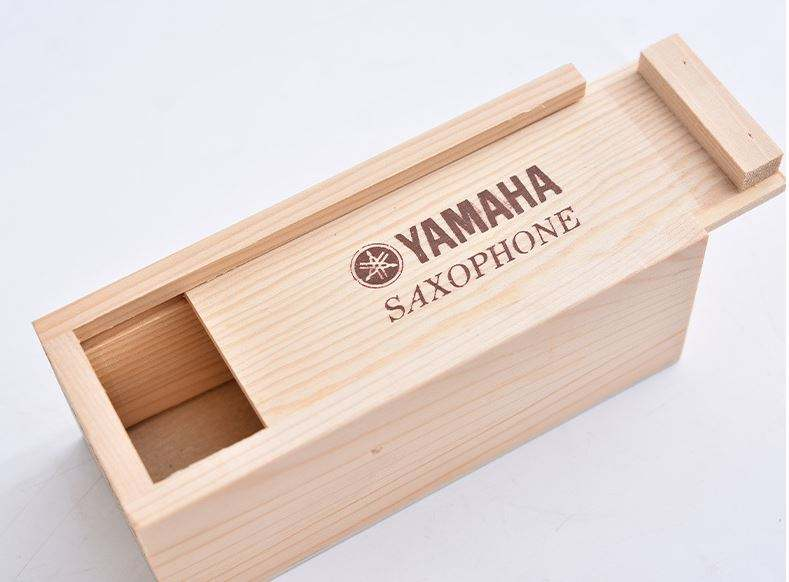 Plain Pine Wood Gift Box | Unfinished Natural Wooden Storage Box with Clasp & Sliding Lid | Custom Logo Engraving
