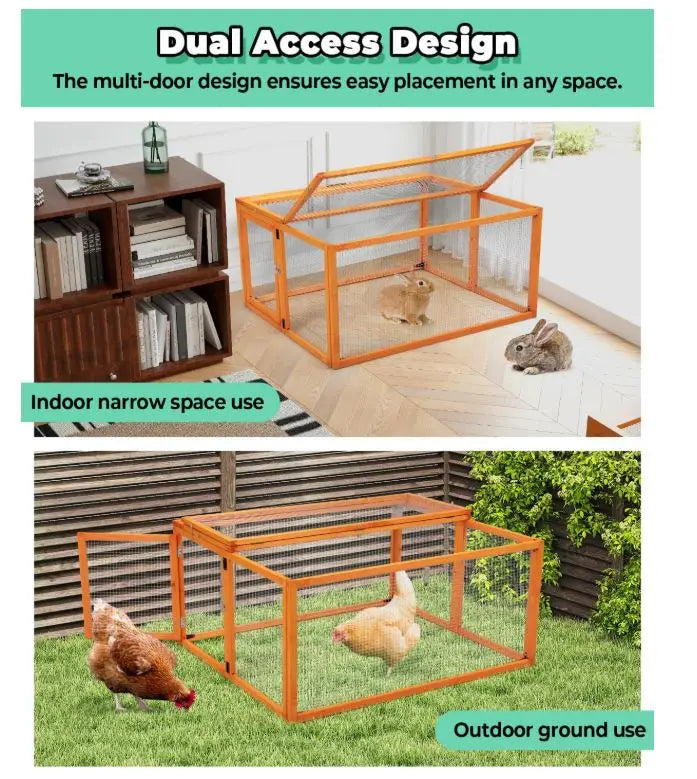 Wholesale Portable Chicken Coop &amp; Brooder Box | Foldable Wooden Rabbit Hutch | Factory Direct
