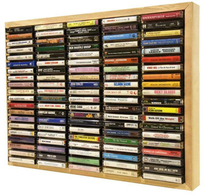 Cassette Tape Storage Stand - loaded with tapes