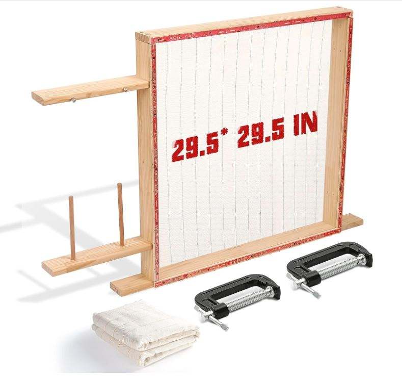 Wholesale wooden rug tufting frame with table stand