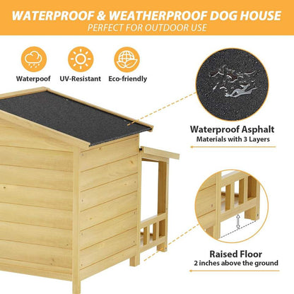 Wholesale Large Waterproof Wooden Doghouse 47in