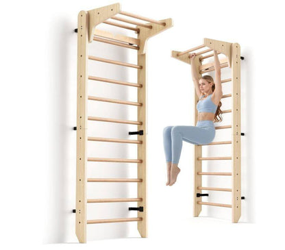 Wholesale Wall-Mounted Swedish Ladder Gym Bar - front view
