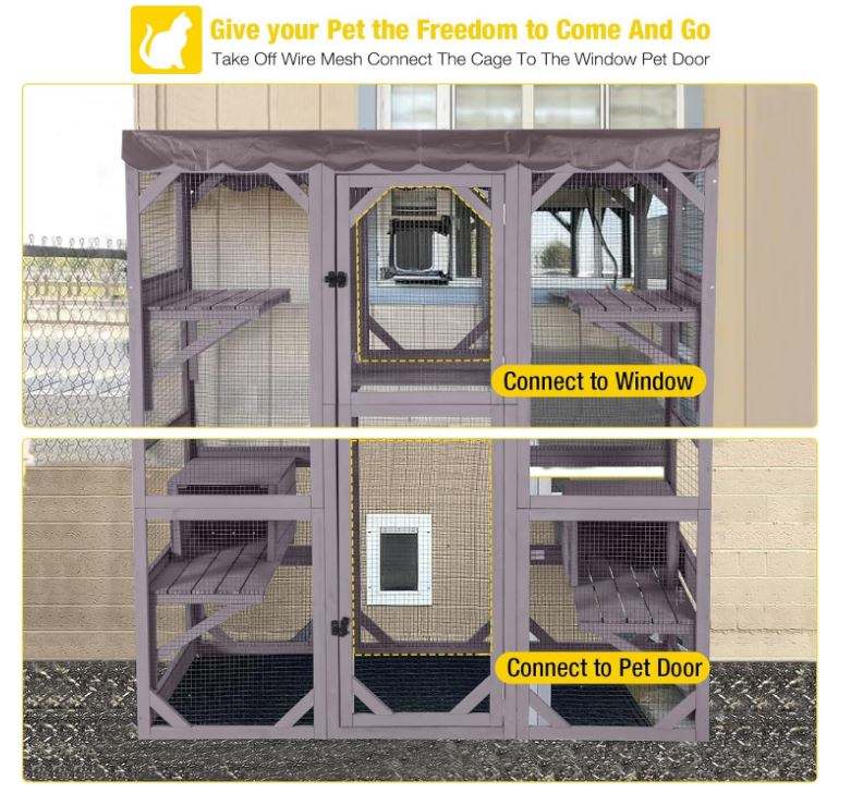 Outdoor catio side view