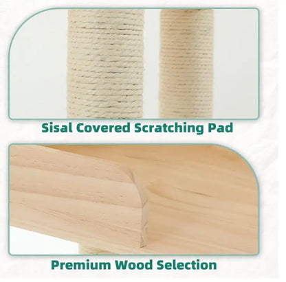 Wholesale Wood Cat Tower | Multi-Level Cat Tree Furniture with Scratching Post | Factory Direct