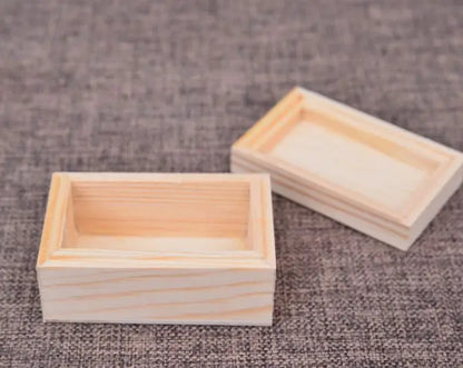 Wholesale Unfinished Wood Gift Box | Pine Paulownia Packaging Box with Acrylic Lid | Factory Direct