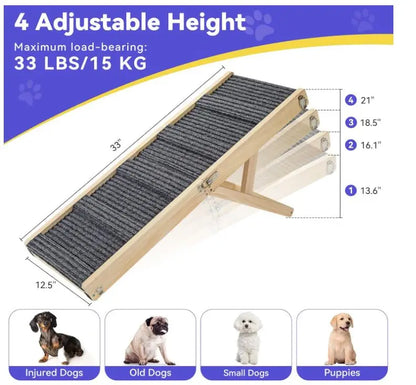 Wholesale Dog Ramp for Couch | Foldable 4-Height Pet Steps | Factory Direct
