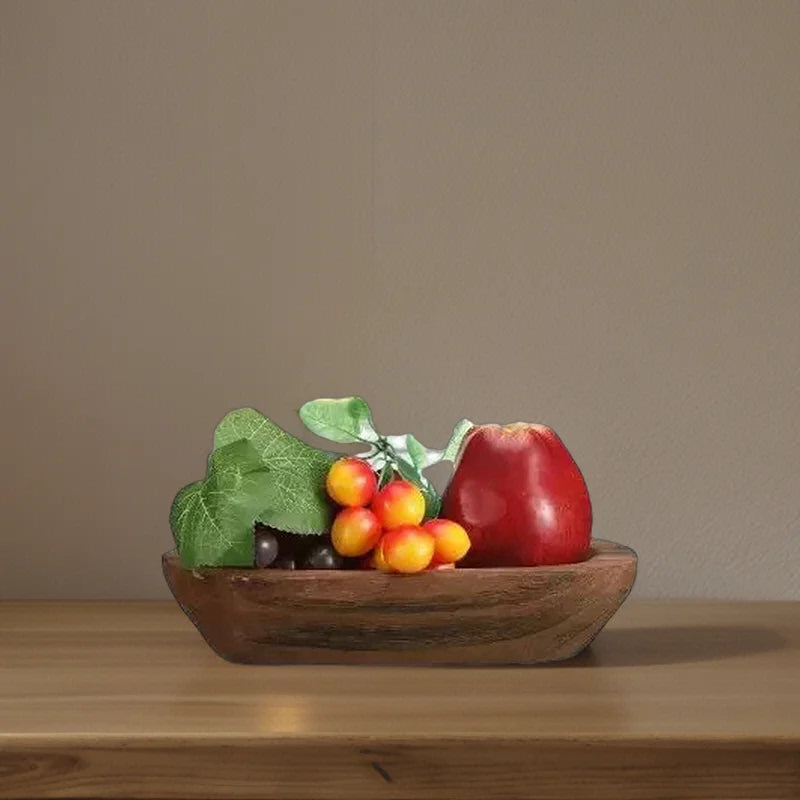 Wholesale Wood Dough Bowl Set | 15-Piece Rustic Farmhouse Decor | Factory Direct