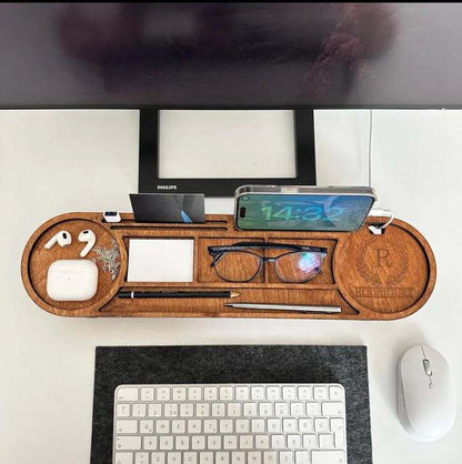 Wholesale Wooden Desk Organizer with Phone Stand