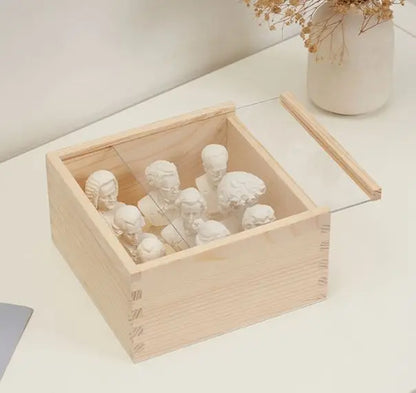 Wholesale Unfinished Wood Gift Box | Pine Paulownia Packaging Box with Acrylic Lid | Factory Direct