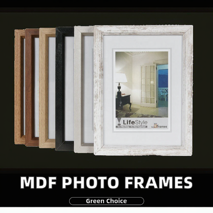MDF photo frame color and finish options