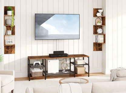 Wholesale Floating Corner Shelves Set of 2 | 4-Tier Wall-Mounted Wood Shelving | Factory Direct