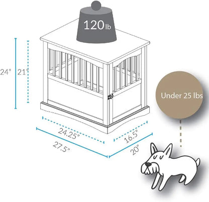 Wholesale Pet Crate End Table | Dual-Purpose Wooden Dog & Cat House | Factory Direct