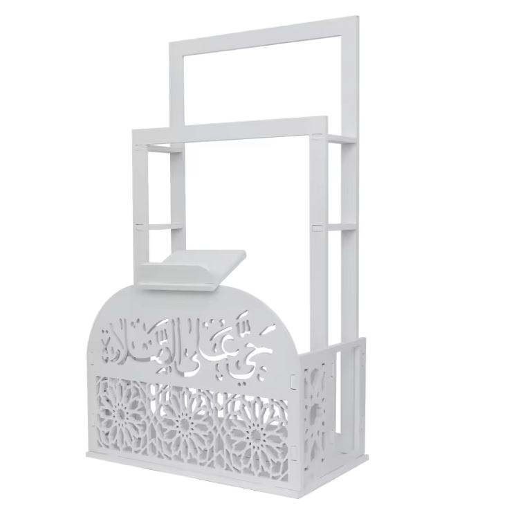 Wholesale wooden prayer mat organizer and Quran stand