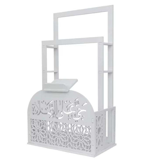 Wholesale wooden prayer mat organizer and Quran stand