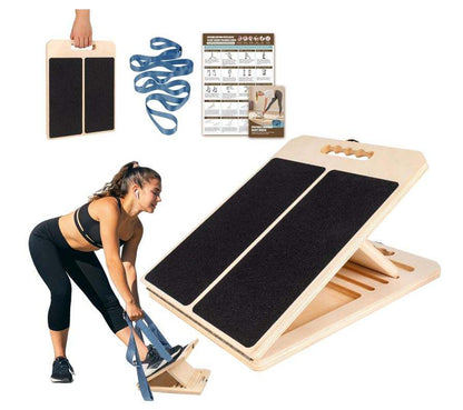 Wooden Slant Board OEM | Adjustable Calf Stretch Board 300lbs | Custom Logo