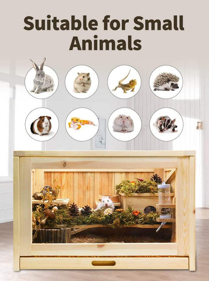 Hamster cage shelves detail