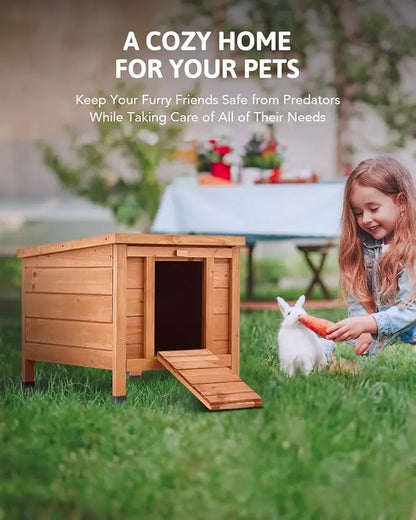 Wholesale Weatherproof Wooden Pet Shelter | Outdoor Cat House & Rabbit Hutch | Factory Direct