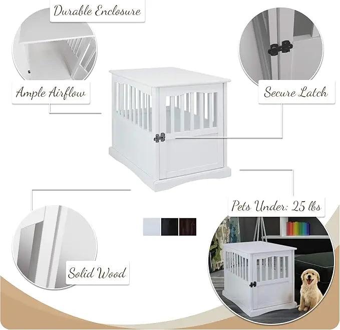 Wholesale Pet Crate End Table | Dual-Purpose Wooden Dog & Cat House | Factory Direct