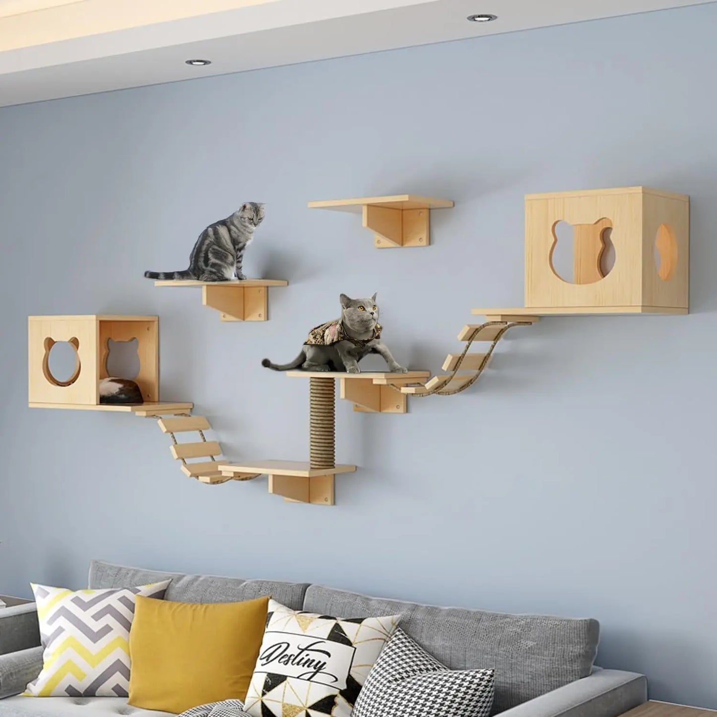 Wholesale Cat Wall Furniture | Modular Wall-Mounted Climbing System | Factory Direct