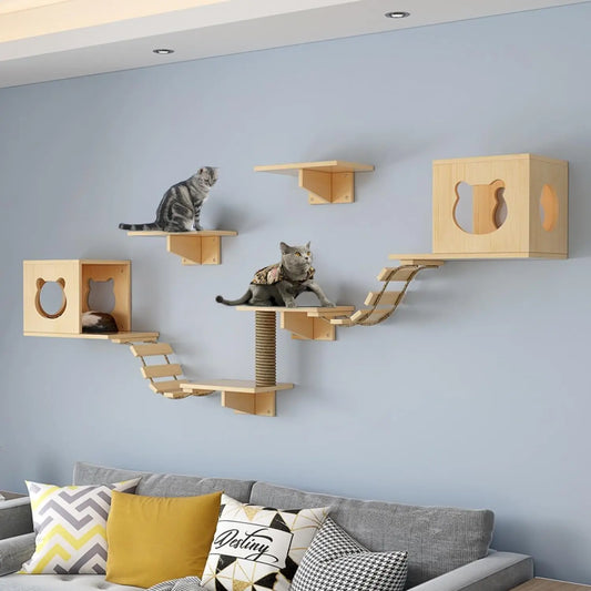 Wholesale Cat Wall Furniture | Modular Wall-Mounted Climbing System | Factory Direct