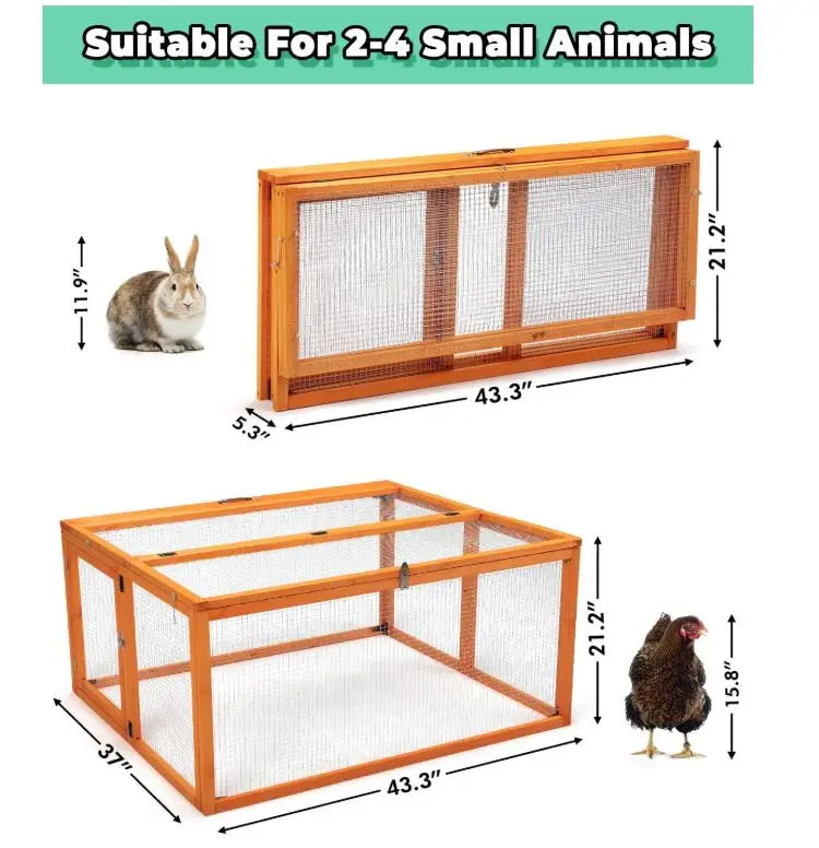 Wholesale Portable Chicken Coop &amp; Brooder Box | Foldable Wooden Rabbit Hutch | Factory Direct