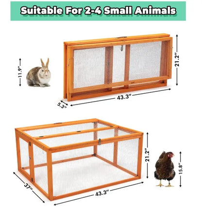 Wholesale Portable Chicken Coop &amp; Brooder Box | Foldable Wooden Rabbit Hutch | Factory Direct