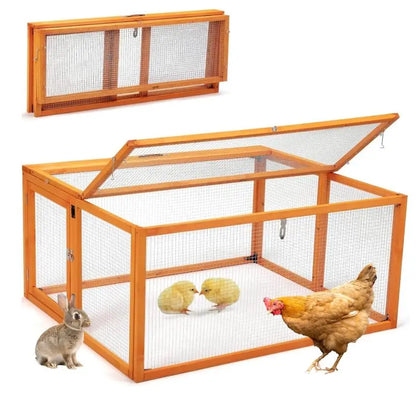 Wholesale Portable Chicken Coop &amp; Brooder Box | Foldable Wooden Rabbit Hutch | Factory Direct