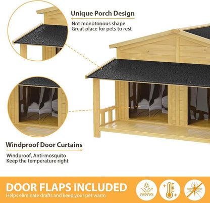 Wholesale Large Waterproof Wooden Doghouse 47in